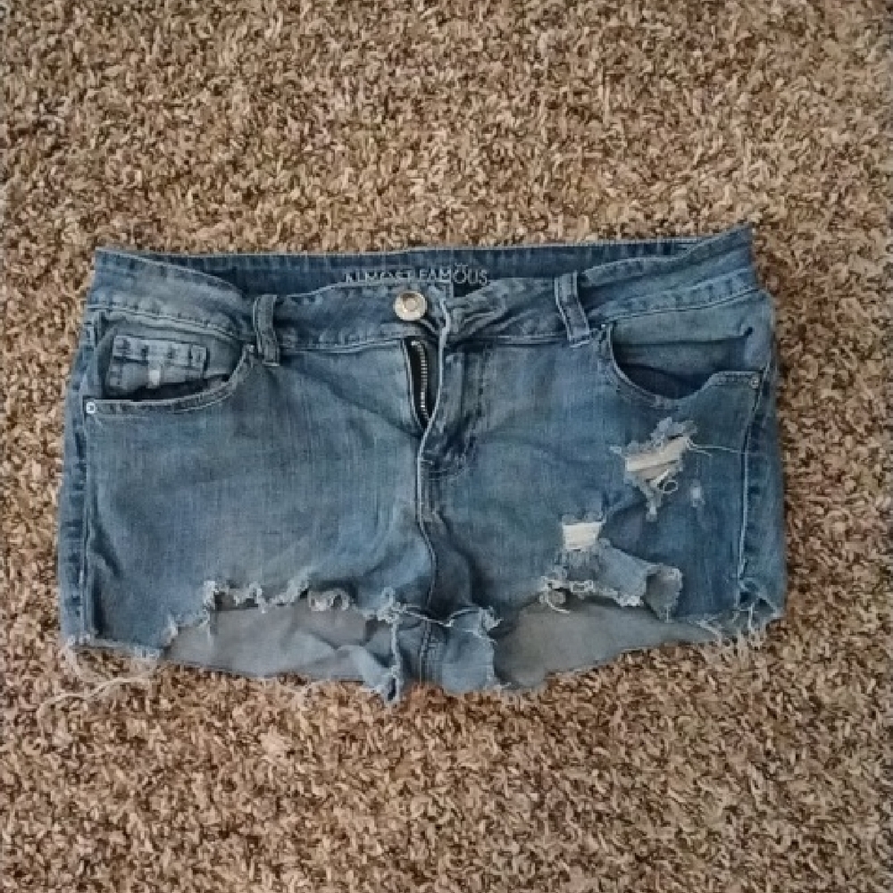 Blue Denim Shorts